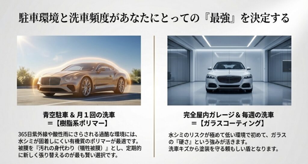 車の保管環境から考えるおすすめ