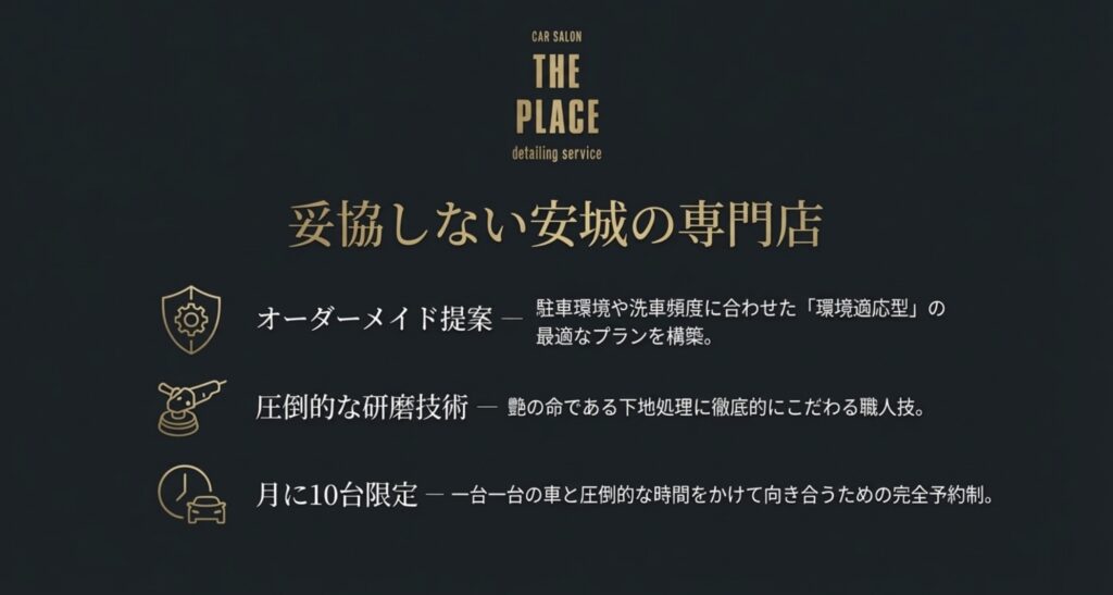 妥協しない安城の専門店THE PLACE