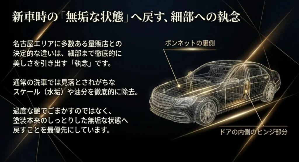 コーティング専門店とディテイリングショップとの決定的な違い